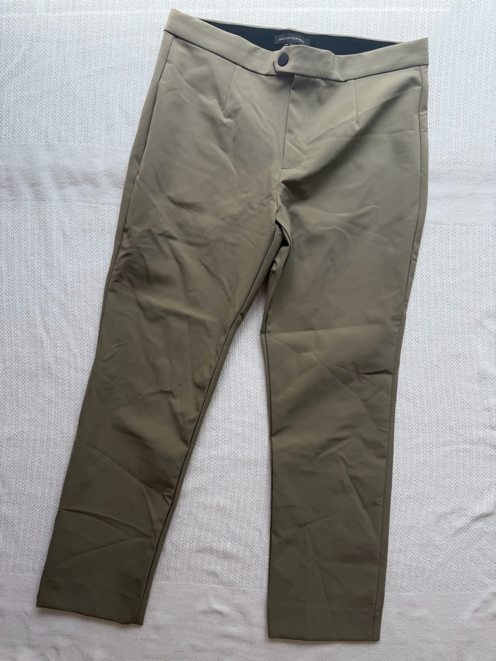 Banana Republic Olive Green Slim Stretch Chinos